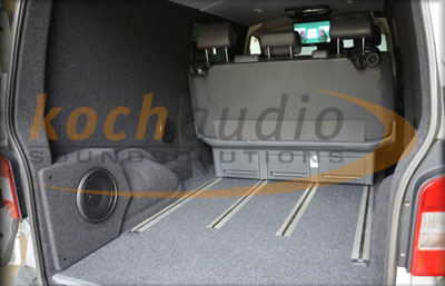 Koch Audio GbR - Spezial-Subwoofer-Leergehäuse – VW T5 Transporter
