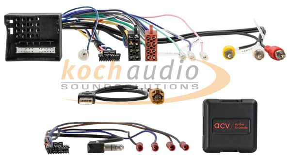 Lenkradfernbedienungsadapter ACV 42xpo008 – Porsche mit 40-Pin Quadlock – Multilead