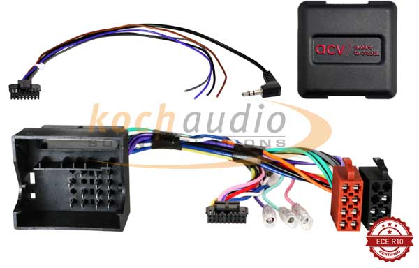 Lenkradfernbedienungsadapter ACV 42xst001 – Seat/Skoda/VW Fahrzeuge 40Pin Quadlock – Multilead